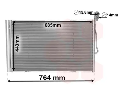 VAN WEZEL 58005334 - Kondensator, Klimaanlage Top-Angebot
