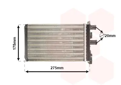 VAN WEZEL 58006239 - Wärmetauscher, Innenraumheizung Neu