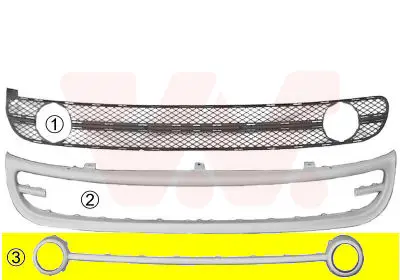 VAN WEZEL 5803589 - Lüftungsgitter, Stoßfänger Aktuell