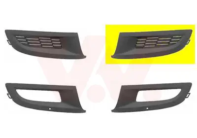 VAN WEZEL 5829591 - Lüftungsgitter, Stoßfänger - ** Equipart ** Geprüft