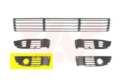 VAN WEZEL 5837594 - Lüftungsgitter, Stoßfänger - ** Equipart ** Garantierte Lieferung
