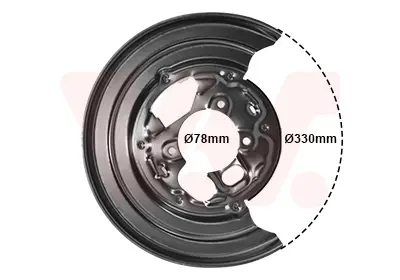 VAN WEZEL 5862373 - Spritzblech, Bremsscheibe Nur Für Kurze Zeit