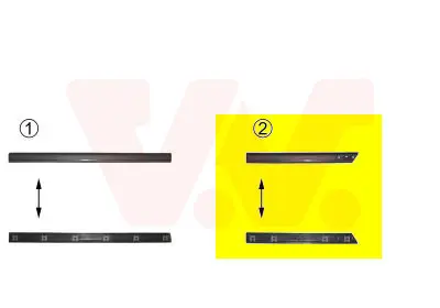 VAN WEZEL 5883425 - Zier-/Schutzleiste, Tür Aktuell