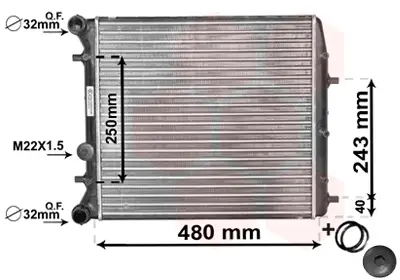 VAN WEZEL 76002005 - Kühler, Motorkühlung - *** IR PLUS *** Sonderaktion