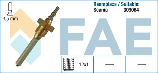 Meistverkauft FAE 98010 - Sensor, Kühlmittelstand
