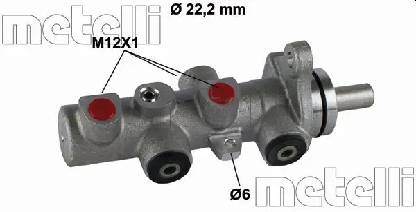 Markenware METELLI 05-0793 - Hauptbremszylinder