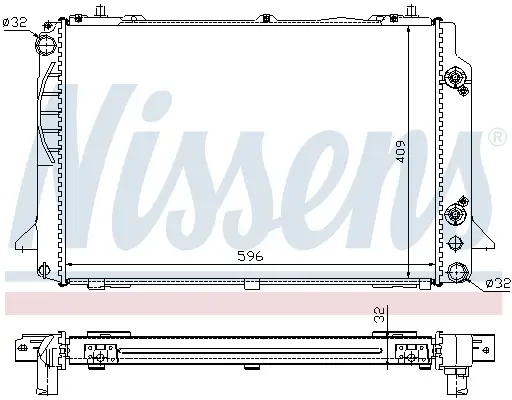 NISSENS 60469A - Kühler, Motorkühlung Ausverkauf