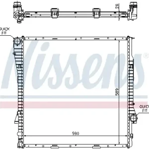 NISSENS 60789A - Kühler, Motorkühlung - ** FIRST FIT ** Finale Aktion