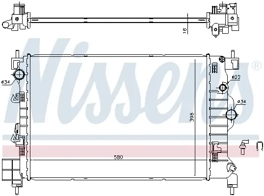 Direktkauf NISSENS 61697 - Kühler, Motorkühlung
