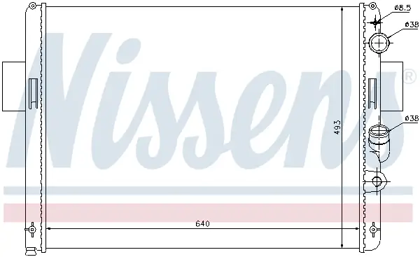 Preis Gesenkt NISSENS 61972 - Kühler, Motorkühlung