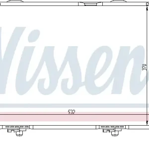 Neue Kollektion NISSENS 62549A - Kühler, Motorkühlung