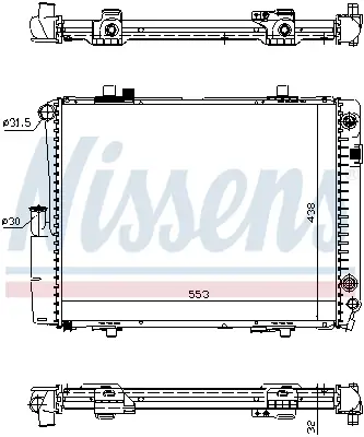 NISSENS 62582A - Kühler, Motorkühlung Super-Preis
