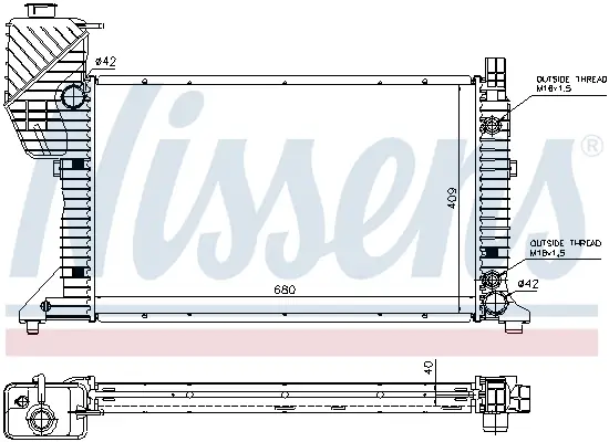 Top-Angebot NISSENS 62686A - Kühler, Motorkühlung - ** FIRST FIT **