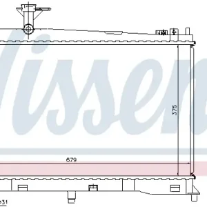 NISSENS 62462A - Kühler, Motorkühlung Abverkauf