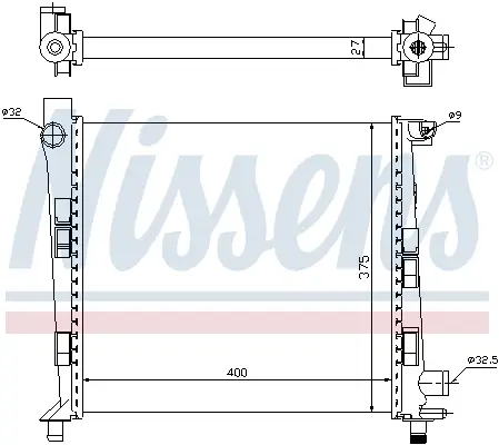 NISSENS 62546 - Kühler, Motorkühlung Finale Aktion