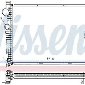 Sichere Zahlung NISSENS 62771A - Kühler, Motorkühlung