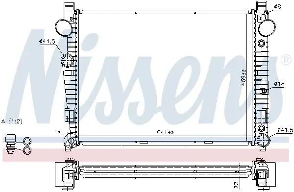 Sichere Zahlung NISSENS 62771A - Kühler, Motorkühlung