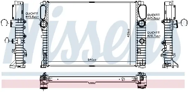 NISSENS 62796A - Kühler, Motorkühlung - ** FIRST FIT ** Neu