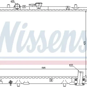 Echt NISSENS 62892 - Kühler, Motorkühlung