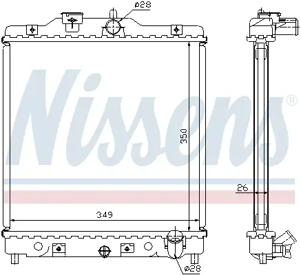 Direktkauf NISSENS 63310A - Kühler, Motorkühlung - ** FIRST FIT **