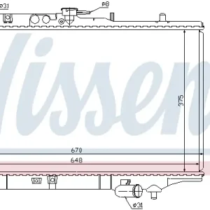 Schnäppchen NISSENS 63390 - Kühler, Motorkühlung