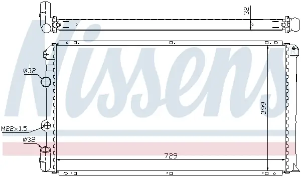 Expressversand NISSENS 63936A - Kühler, Motorkühlung