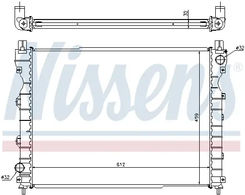 NISSENS 64310A - Kühler, Motorkühlung Schnäppchen