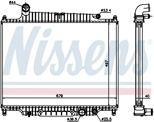 Günstig NISSENS 643222 - Kühler, Motorkühlung
