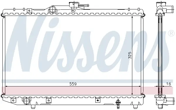 Abverkauf NISSENS 64773 - Kühler, Motorkühlung - ** FIRST FIT **