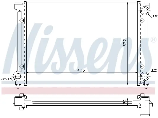 Bestpreis NISSENS 651651 - Kühler, Motorkühlung