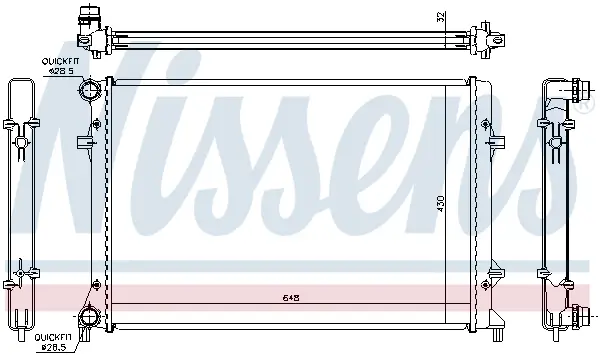 Schnäppchen NISSENS 65307 - Kühler, Motorkühlung