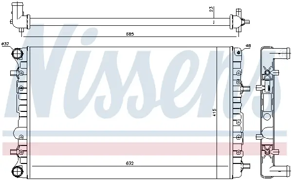 NISSENS 65326 - Kühler, Motorkühlung Günstig