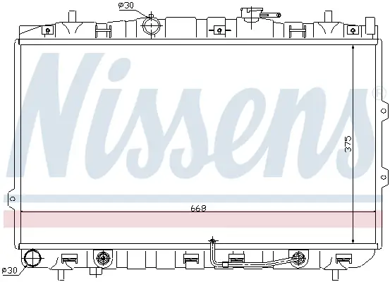 Neu Im Sortiment NISSENS 66649 - Kühler, Motorkühlung
