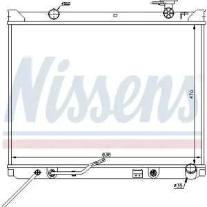 Preisknaller NISSENS 66682 - Kühler, Motorkühlung