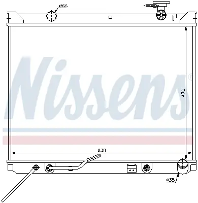 Preisknaller NISSENS 66682 - Kühler, Motorkühlung