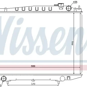 Finale Aktion NISSENS 67356 - Kühler, Motorkühlung