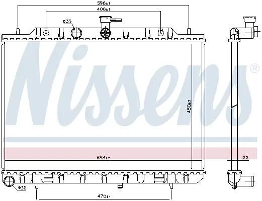 Mega-Angebot NISSENS 67366 - Kühler, Motorkühlung