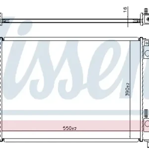 Bestseller NISSENS 67555 - Kühler, Motorkühlung