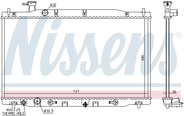 Markenprodukt NISSENS 68139 - Kühler, Motorkühlung