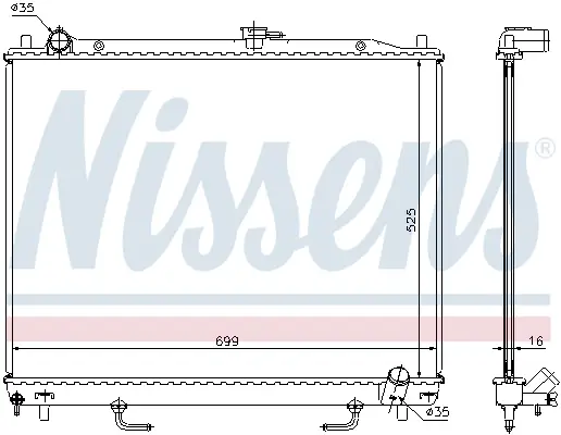 Wochenendangebot NISSENS 68181A - Kühler, Motorkühlung - ** FIRST FIT **