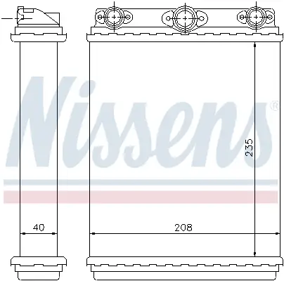 Preis Gesenkt NISSENS 72016 - Wärmetauscher, Innenraumheizung