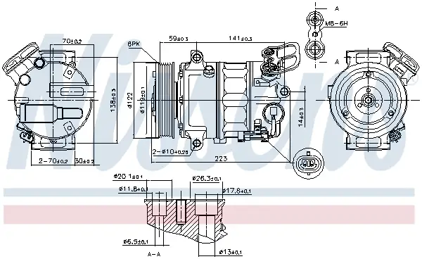 Sofort Bestellen NISSENS 89420 - Kompressor, Klimaanlage - ** FIRST FIT **