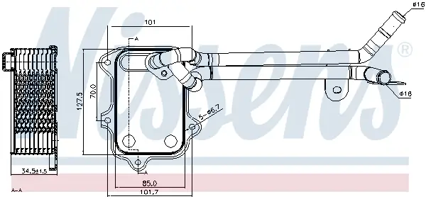 Bestpreis NISSENS 90679 - Ölkühler, Motoröl - ** FIRST FIT **