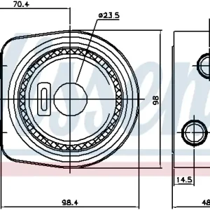 Wochenendangebot NISSENS 90697 - Ölkühler, Motoröl