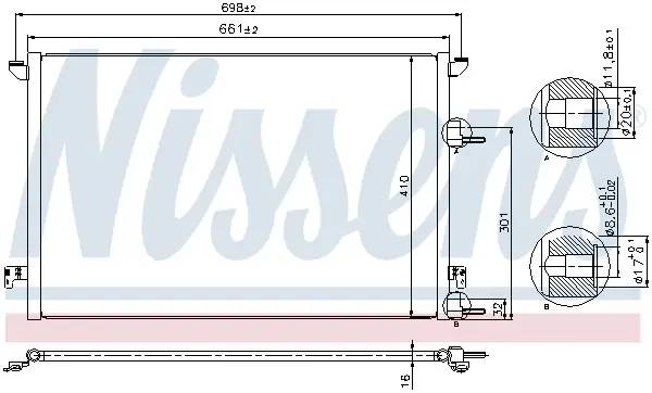 Super-Preis NISSENS 940320 - Kondensator, Klimaanlage - ** FIRST FIT **