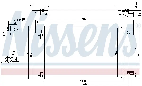 Heißes Angebot NISSENS 940479 - Kondensator, Klimaanlage - ** FIRST FIT **