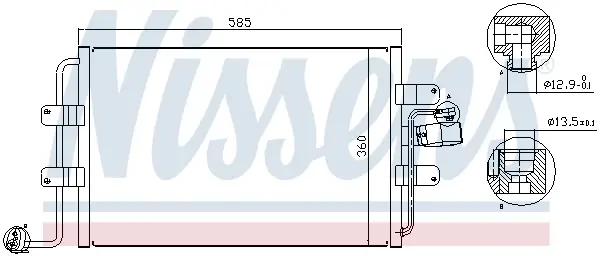 NISSENS 94522 - Kondensator, Klimaanlage - ** FIRST FIT ** Nur Für Kurze Zeit