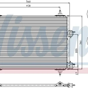 Preisreduziert NISSENS 94570 - Kondensator, Klimaanlage - ** FIRST FIT **