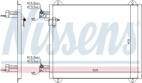 Günstig NISSENS 94584 - Kondensator, Klimaanlage - ** FIRST FIT **