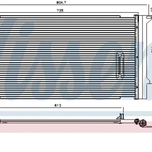 Neu Im Sortiment NISSENS 94667 - Kondensator, Klimaanlage - ** FIRST FIT **
